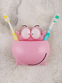 Купить Держатель Dom Бегемотик для зубных щеток на присосках по низкой цене