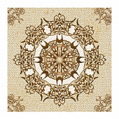 Купить Плитка La Favola Карибы "Ковер" напольная, бежевая, 400x9х400 мм по низкой цене