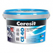 Купить Затирка Ceresit CE 40 для швов, эластичная, водоотталкивающая, белый мрамор, 1-10 мм, 2 кг по низкой цене