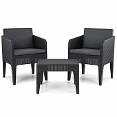 Купить Комплект мебели Keter Columbia Balcony Set графит-серый по низкой цене