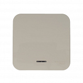 Купить Выключатель одноклавишный Schneider Electric Бланка с подсветкой бежевый по низкой цене