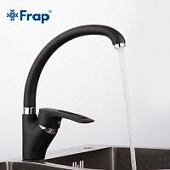 Купить Смеситель FRAP F4166-7 на кухню шаровый 40 мм черный по низкой цене