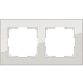 Купить Рамка Werkel Favorit WL01-Frame-02 дымчатая двухместная по низкой цене