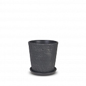 Купить Горшок керамический Лофт d12 см графит по низкой цене