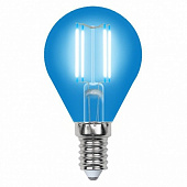 Купить Лампа Uniel Air color LED-G45-5W/BLUE/E14 светодиодная синий свет по низкой цене