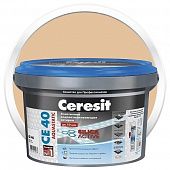 Купить Затирка Ceresit CE 40 Aquastatic Карамель цементная для швов 2 кг по низкой цене