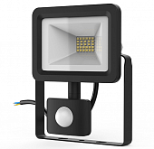 Купить Прожектор Gauss Elementary 628511320 с датчиком движения 20W IP65 6500К черный светодиодный по низкой цене