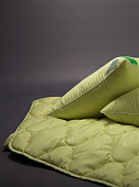 Купить Одеяло Goldtex Hometextile Лебяжий пух 140 x 205, 1,5 сп., коллекция ALOE VERA по низкой цене