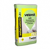 Купить Шпаклевка Weber Vetonit LR+ финишная для сухих помещений 25 кг по низкой цене
