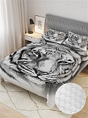 Купить Покрывало Ambesonne Белый тигр , Евро 220x235 см по низкой цене