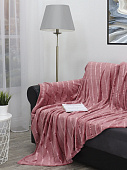 Купить Плед TexRepublic Absolute Joy Микрофайбер 1,5 сп. Розовый 150х200 см по низкой цене
