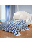 Купить Плед Hongda Textile Греческий Синий по низкой цене