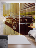 Купить Шторы JoyArty с фотопечатью Корабль в шторме из сатена, 290х265 см по низкой цене