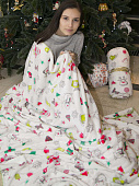 Купить Плед ОТК новогодний MICRO FLANNEL, 150х200 по низкой цене