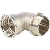 Купить Угольник Stout с упором SFT-0016-000112 1 1/2 дюйма никелированный с внутренней и наружной резьбой по низкой цене