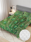 Купить Покрывало Ambesonne Бескрайний павлиний хвост , Евро 220x235 см по низкой цене