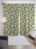 Купить Шторы JoyArty с фотопечатью Кокосовые пальмы из сатена, 290х265 см по низкой цене