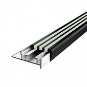 Купить Профиль противоскользящий под плитку черно-серый 34х10х2700 мм по низкой цене