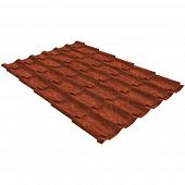 Купить Металлочерепица Grand Line Classic Colority Cherry Wood резка 0,5 мм по низкой цене