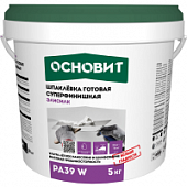 Купить Шпатлевка Основит Элисилк PA39 W готовая суперфинишная 5 кг по низкой цене