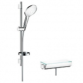 Купить Набор Hansgrohe Raindance Select S 150 27036400 душевой с термостатом хром/белый по низкой цене