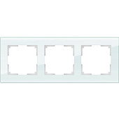 Купить Рамка Werkel Favorit WL01-Frame-03 натуральное стекло трехместная по низкой цене