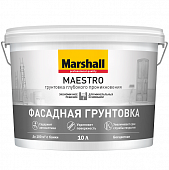 Купить Грунтовка Marshall Maestro для фасадных работ, глубокого проникновения 10 л по низкой цене