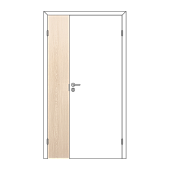Купить Дверное полотно Olovi, глухое, ответная часть, беленый дуб, 300x2000 мм, с/ф по низкой цене