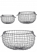 Купить Корзины декоративные металлические круглые – набор 3 шт. Esschert Design по низкой цене