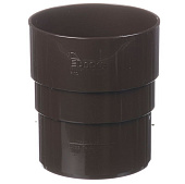Купить Соединитель трубы Docke ПВХ Premium D120/85 мм RAL 8017 Шоколад по низкой цене