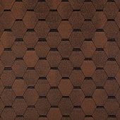 Купить Черепица гибкая Tegola Top Shingle Смальто коричневая по низкой цене