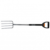 Купить Вилы Fiskars 133320 садовые телескопические по низкой цене