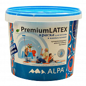Купить Краска для ванной и кухни латексная Alpa PremiumLatex 5 л по низкой цене