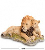 Купить Статуэтка Veronese Лев с детенышем WS-701 по низкой цене