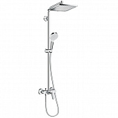 Купить Стойка Hansgrohe Crometta E Showerpipe 1jet 27284000 душевая со смесителем по низкой цене