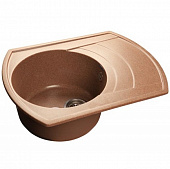 Купить Мойка GranFest Rondo GF-R650L кухонная композитная терракотовая 639х488 мм по низкой цене