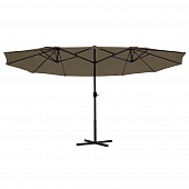 Купить Зонт садовый двойной 2,6х4,5 м по низкой цене