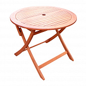 Купить Стол деревянный складной круглый 90х74 см эвкалипт по низкой цене