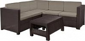 Купить Диван угловой и столик Keter Provence Set под искусственный ротанг по низкой цене
