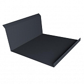 Купить Планка примыкания Grand Line Quarzit lite RAL 7024 нижняя, 260х122 мм по низкой цене