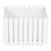 Купить Кашпо пластиковое 41х34 см белое Лардо большое по низкой цене