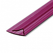 Купить Профиль Юг-Ойл-Пласт для поликарбоната торцевой 6 мм гранатовый по низкой цене