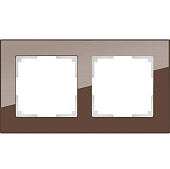 Купить Рамка Werkel Favorit WL01-Frame-02 Мокко двухместная по низкой цене