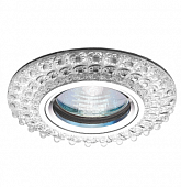 Купить Светильник Italmac Emilia LED 51 5 70 MR16 с подсветкой прозрачный 50 Вт точечный встраиваемый по низкой цене