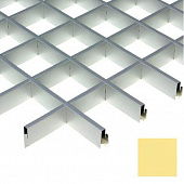 Купить Потолок грильято Cesal Urban Standart Золото Люкс A09 100х100х27 мм по низкой цене