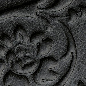 Купить Стеновая панель Sibu Leather Line Floral Black самоклеящаяся 2612х1000 мм по низкой цене