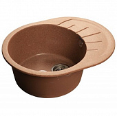 Купить Мойка GranFest Rondo GF-R580L кухонная композитная терракотовая 579х448 мм по низкой цене