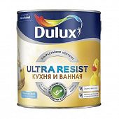 Купить Краска Dulux Ultra Resist для кухни и ванной BW матовая 2,5 л по низкой цене