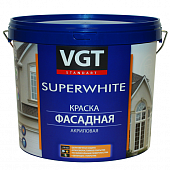 Купить Краска VGT ВД-АК-1180 фасадная база А акриловая 13 кг по низкой цене