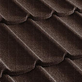 Купить Черепица Metrotile Mistral композитная коричневая по низкой цене